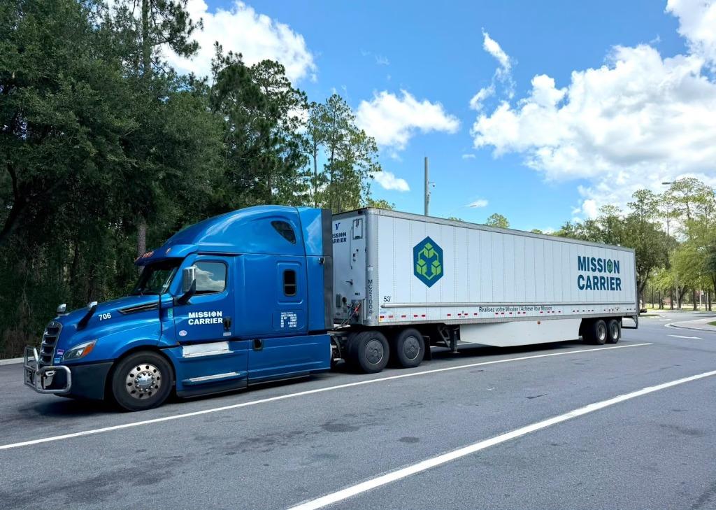 Mission Carrier Blue Truck